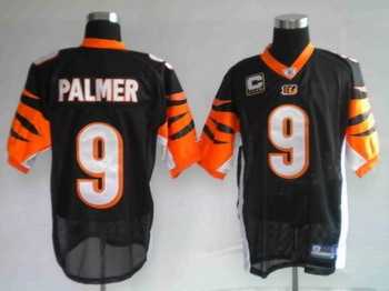 cincinnati bengals carson palmer team color black jersey c patch