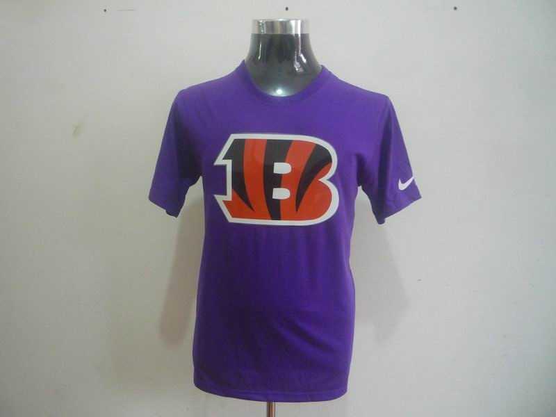 cincinnati bengals sideline legend authentic logo t-shirt purple