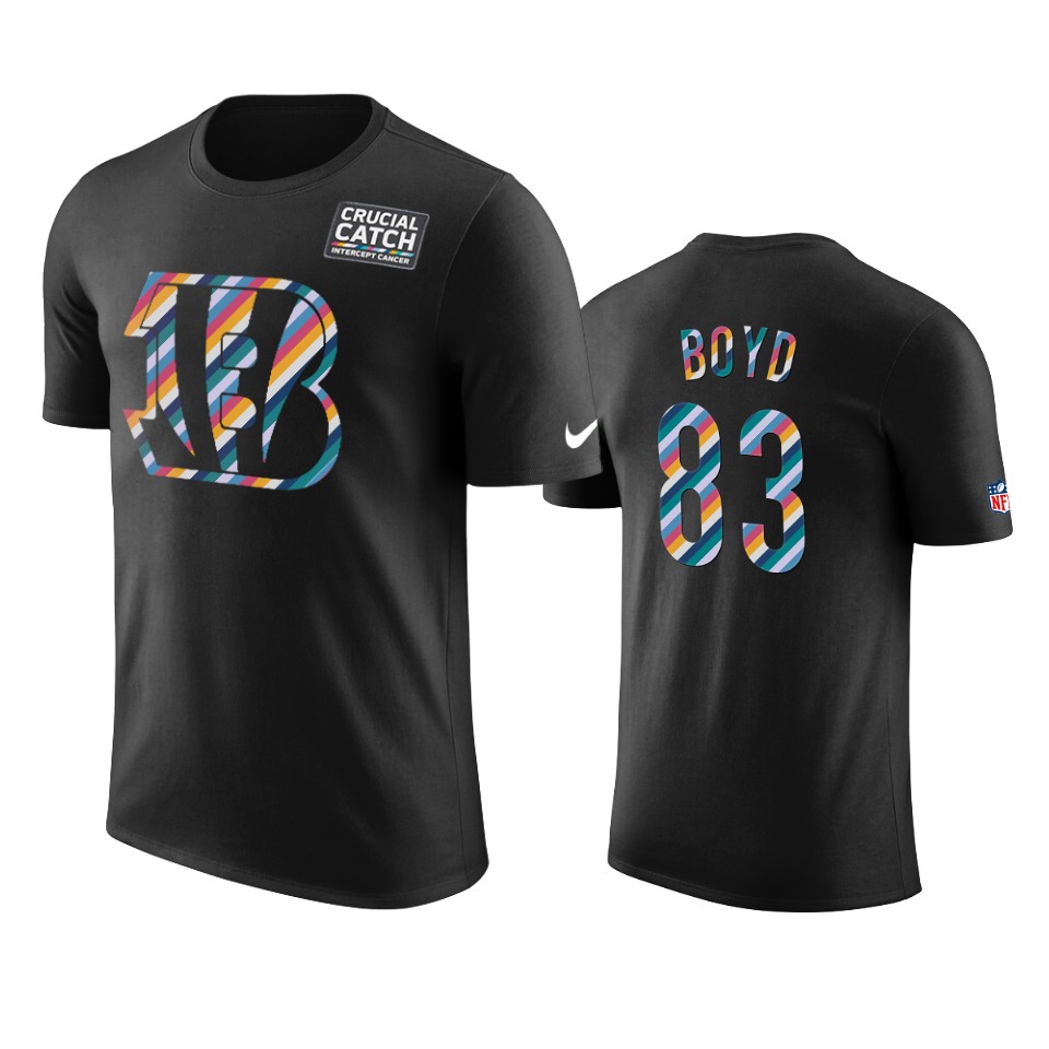 cincinnati bengals tyler boyd black crucial catch performance t shirt