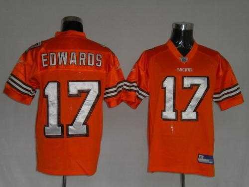cleveland browns 17 braylon edwards orange jerseys