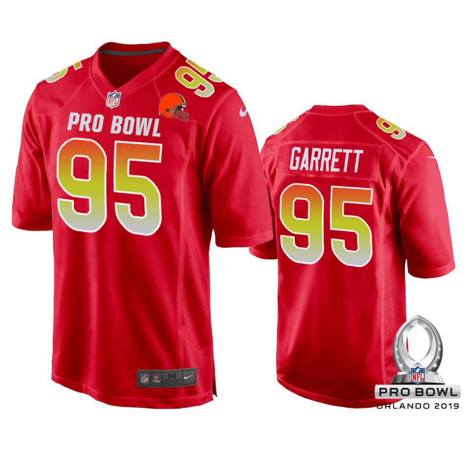 cleveland browns 95 myles garrett 2019 pro bowl jersey 0a