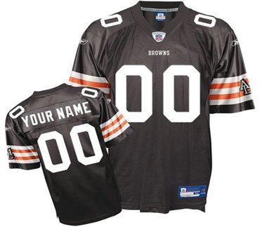 cleveland browns customized replica team color jerseys