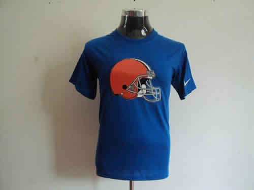 cleveland browns sideline legend authentic logo dri-fit t-shirt blue