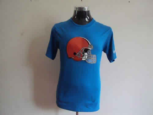cleveland browns sideline legend authentic logo dri-fit t-shirt l.blue