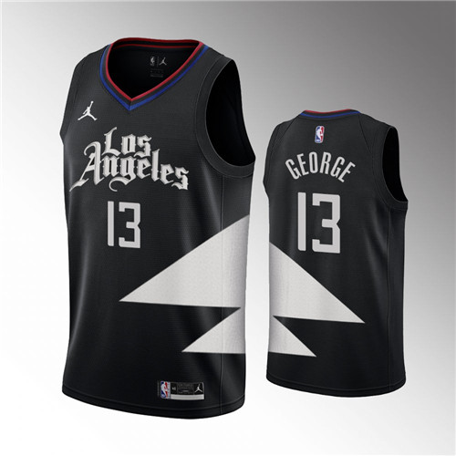 Los Angeles Clippers Paul George Black Statement Edition 2022-23 Swingman stitched Jersey #13