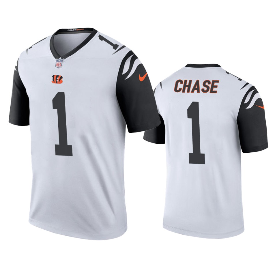 color rush legend bengals ja'marr chase white jersey