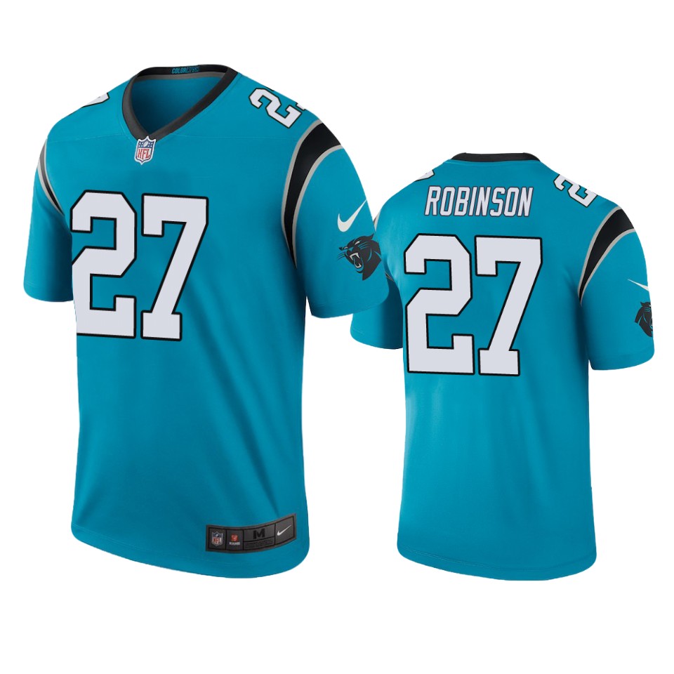 color rush legend panthers kenny robinson blue jersey