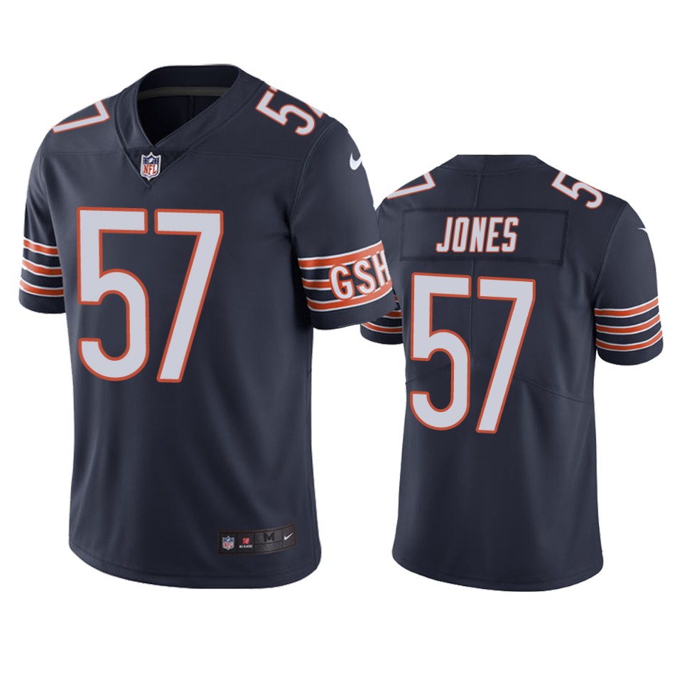 color rush limited christian jones bears navy jersey