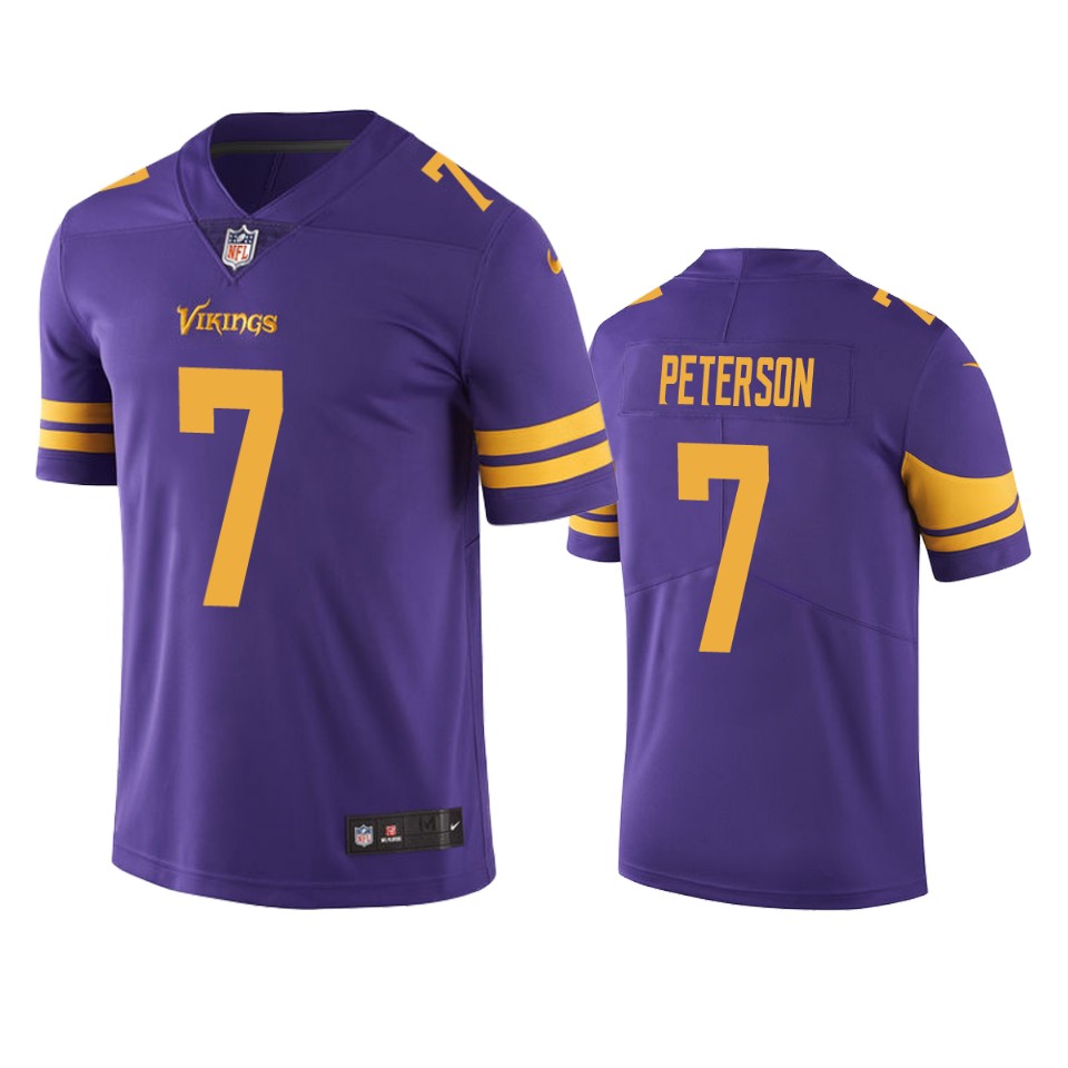 color rush limited patrick peterson vikings purple jersey
