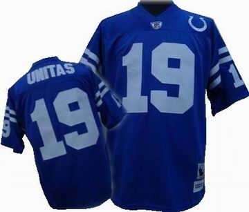 colts #19 johnny unitas mitchell&ness jersey