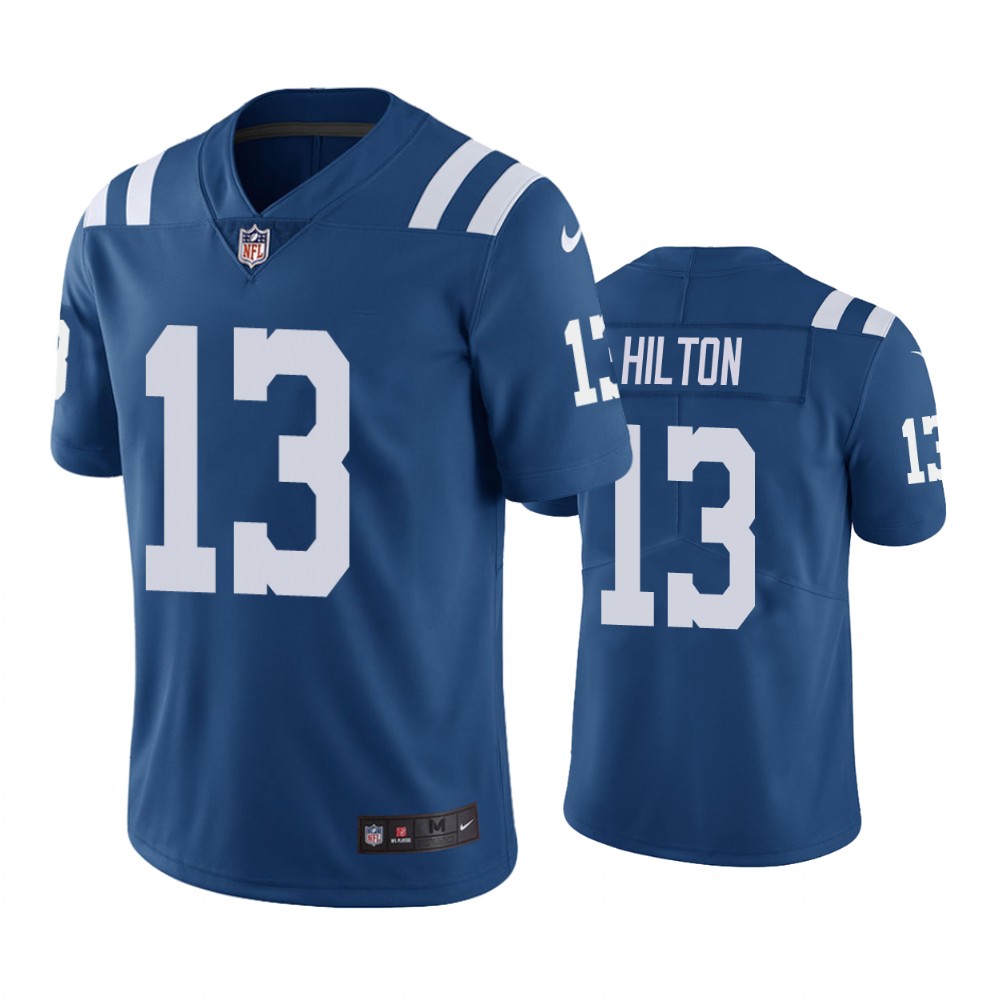 colts 13 t.y. hilton royal color rush limited jersey