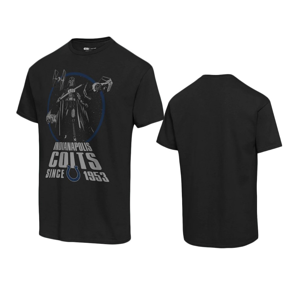 colts black disney star wars empire title crawl t shirt