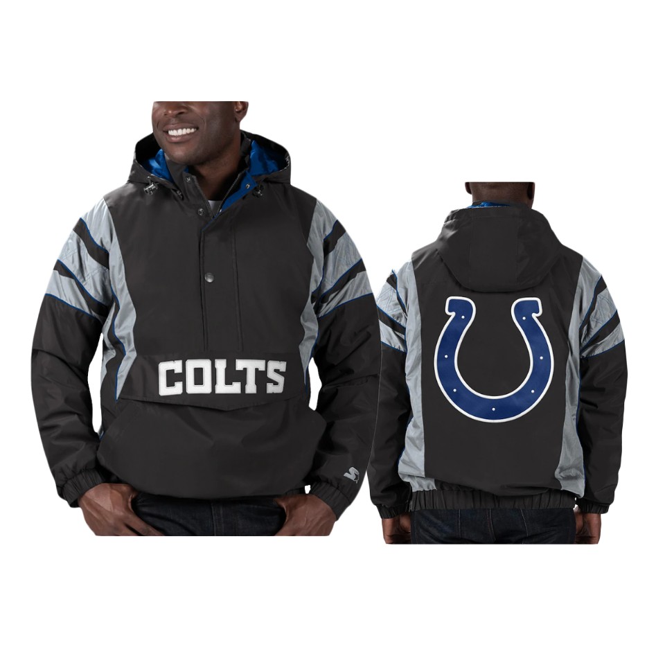 colts black thursday night gridiron reflective stripe jacket
