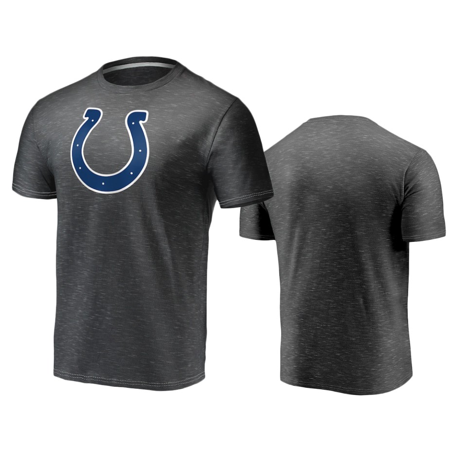 colts charcoal space dye primary logo t shirt