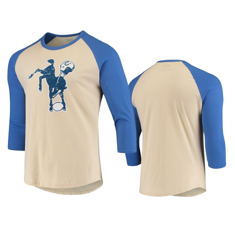 colts cream royal gridiron classics t shirt