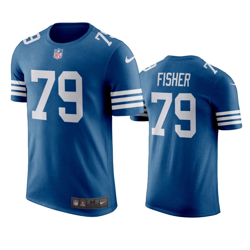 colts eric fisher royal throwback name number t shirt