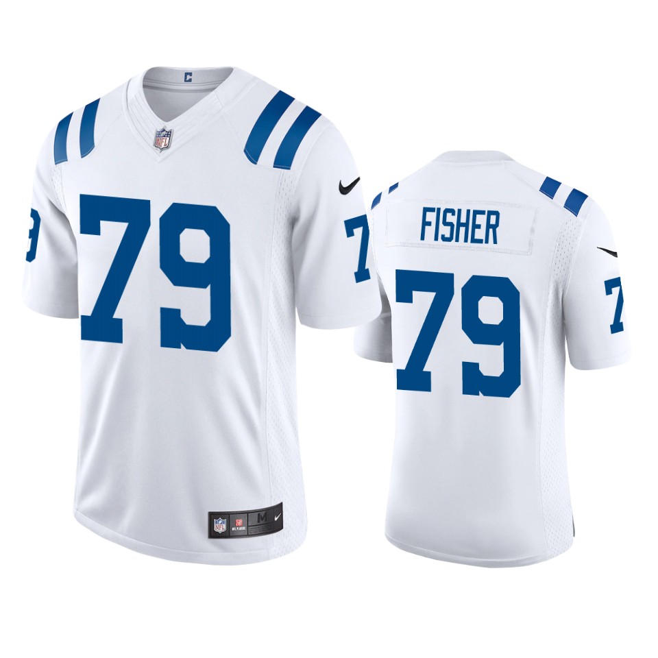 colts eric fisher white vapor jersey