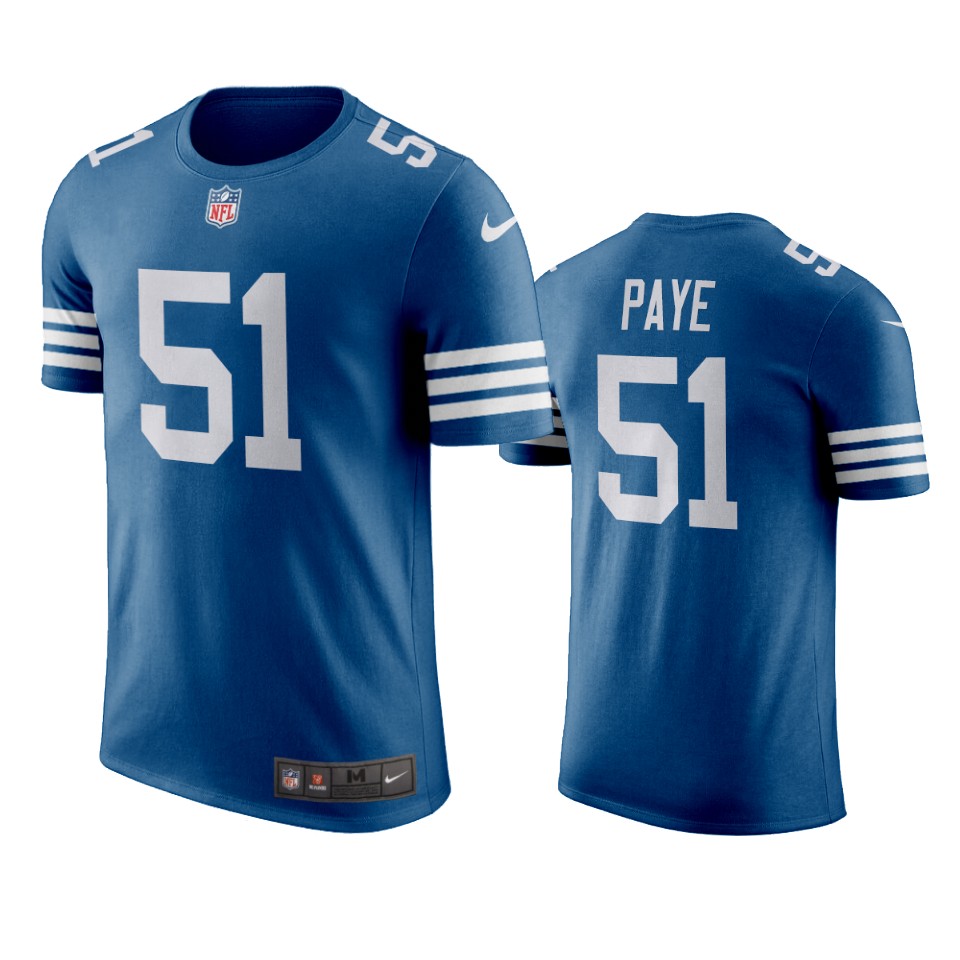 colts kwity paye royal throwback name number t shirt