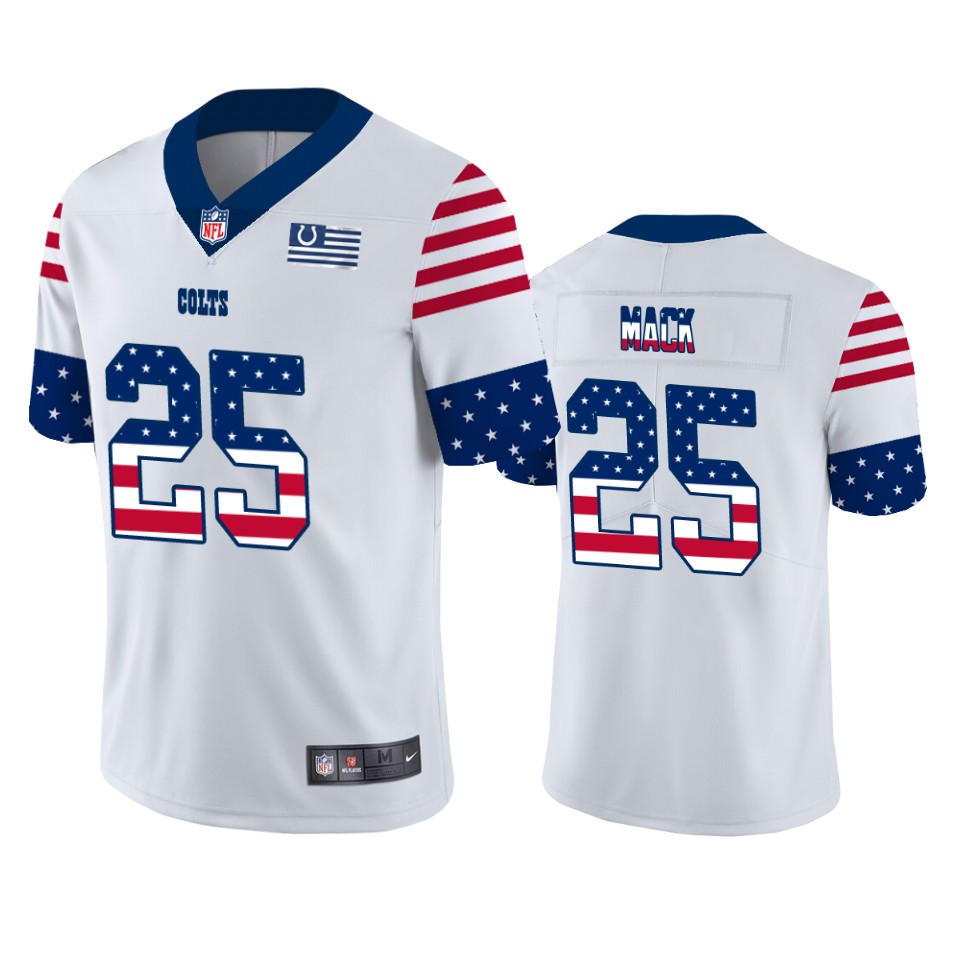 colts marlon mack white independence day vapor jersey