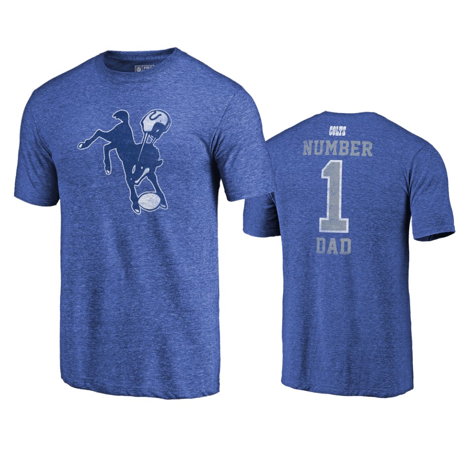 colts royal 2019 father's day greatest dad t shirt