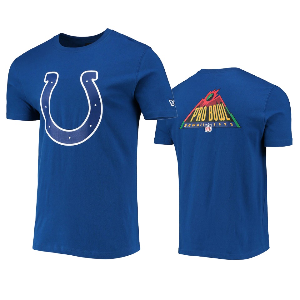 colts royal team logo 1995 pro bowl t shirt