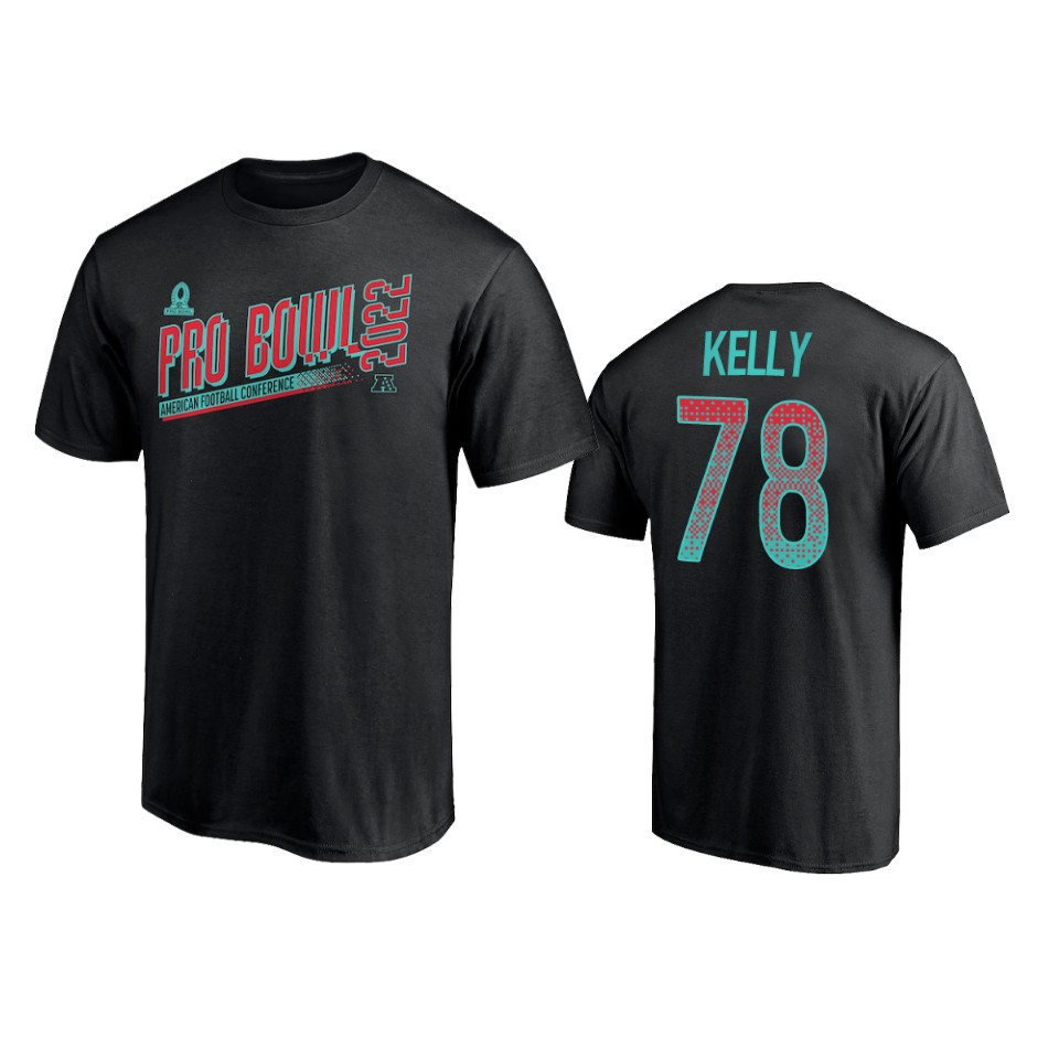 colts ryan kelly black 2022 afc pro bowl t shirt
