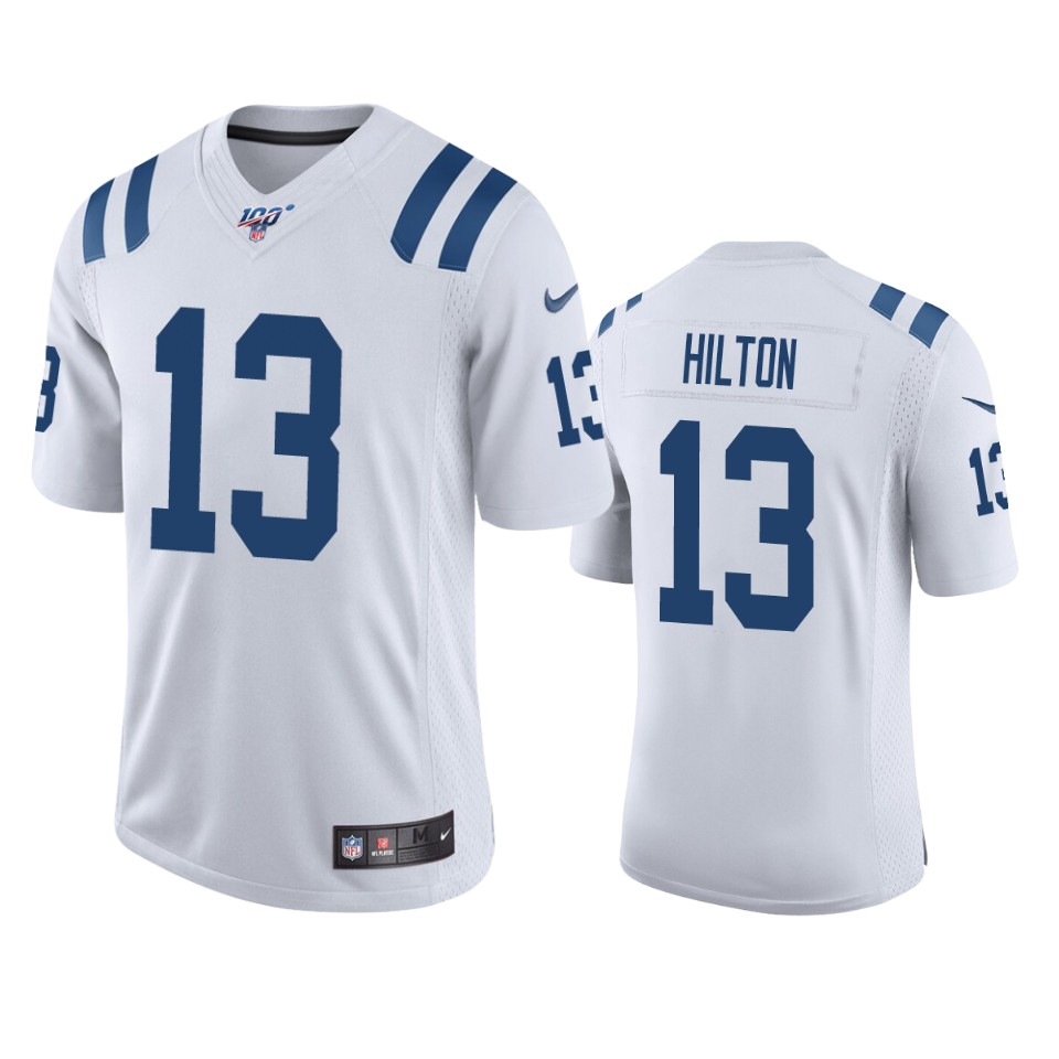 colts t.y. hilton white limited 100th season jersey