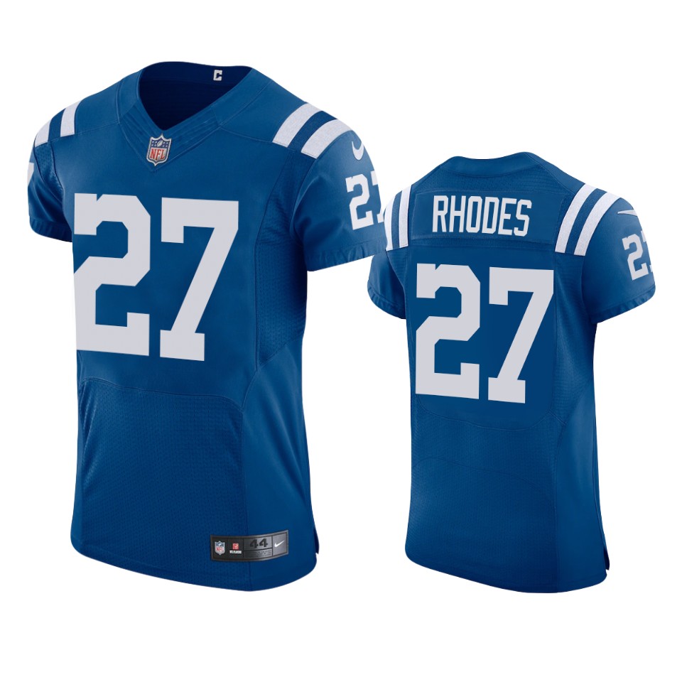 colts xavier rhodes royal 2021 vapor elite jersey