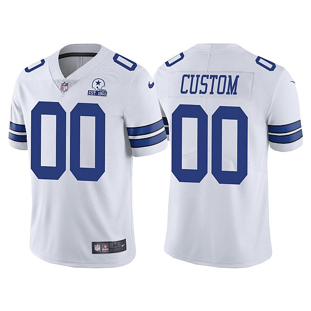 cowboys-60th-anniversary-custom-white-vapor-limited-jersey-middle