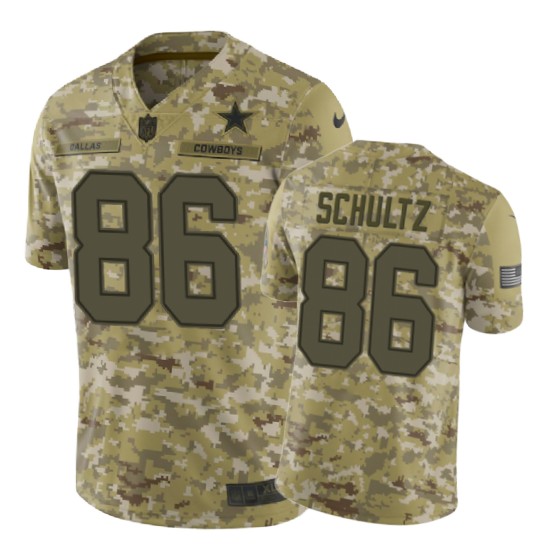 cowboys 86 dalton schultz 2018 salute to service jersey