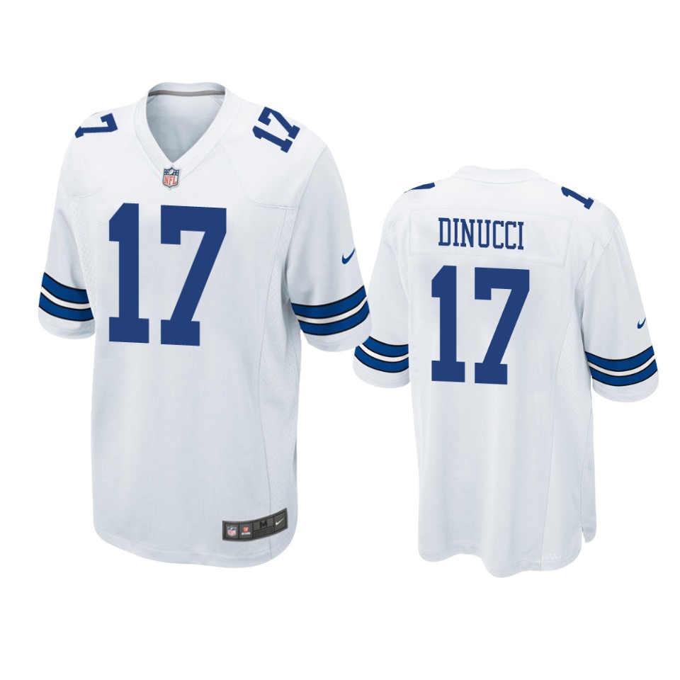 cowboys ben dinucci game white jersey