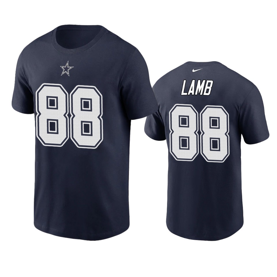 cowboys ceedee lamb nikenavy t shirt 0a