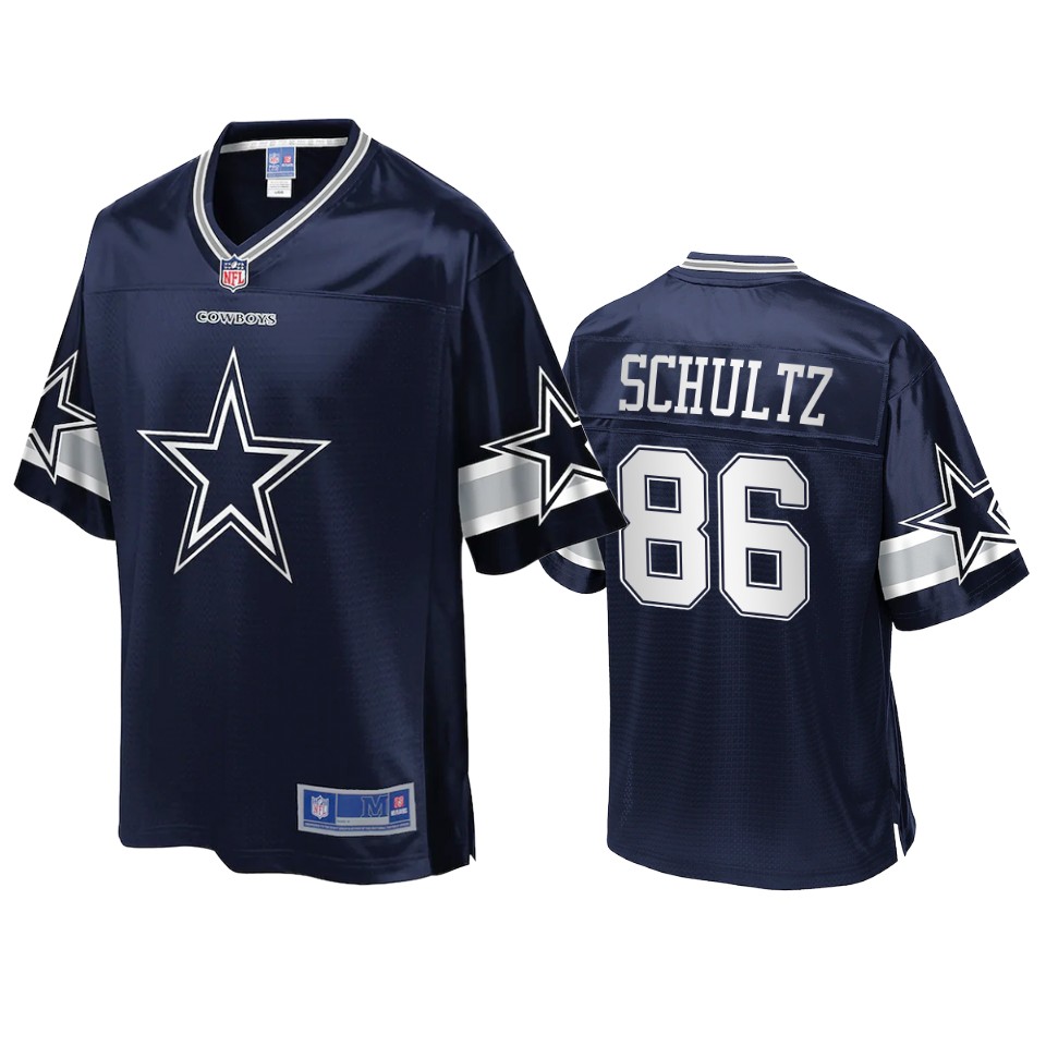 cowboys dalton schultz pro line navy icon jersey