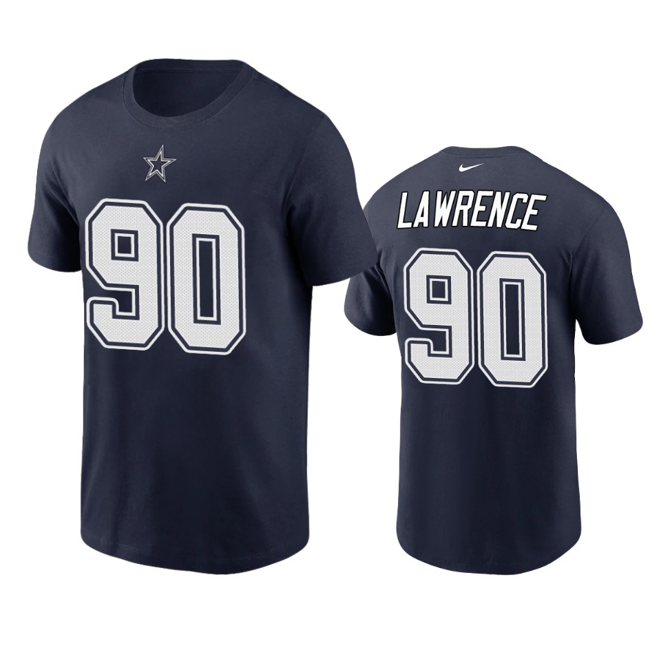 cowboys demarcus lawrence nikenavy t shirt