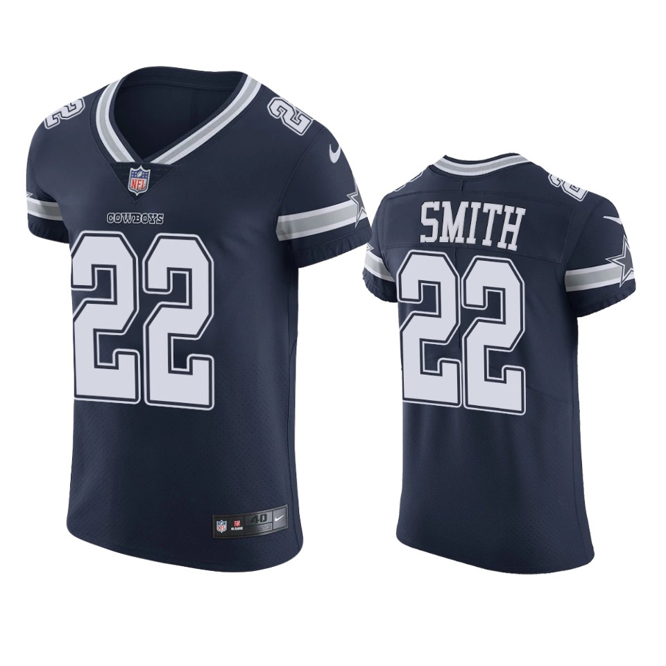cowboys emmitt smith navy vapor elite jersey