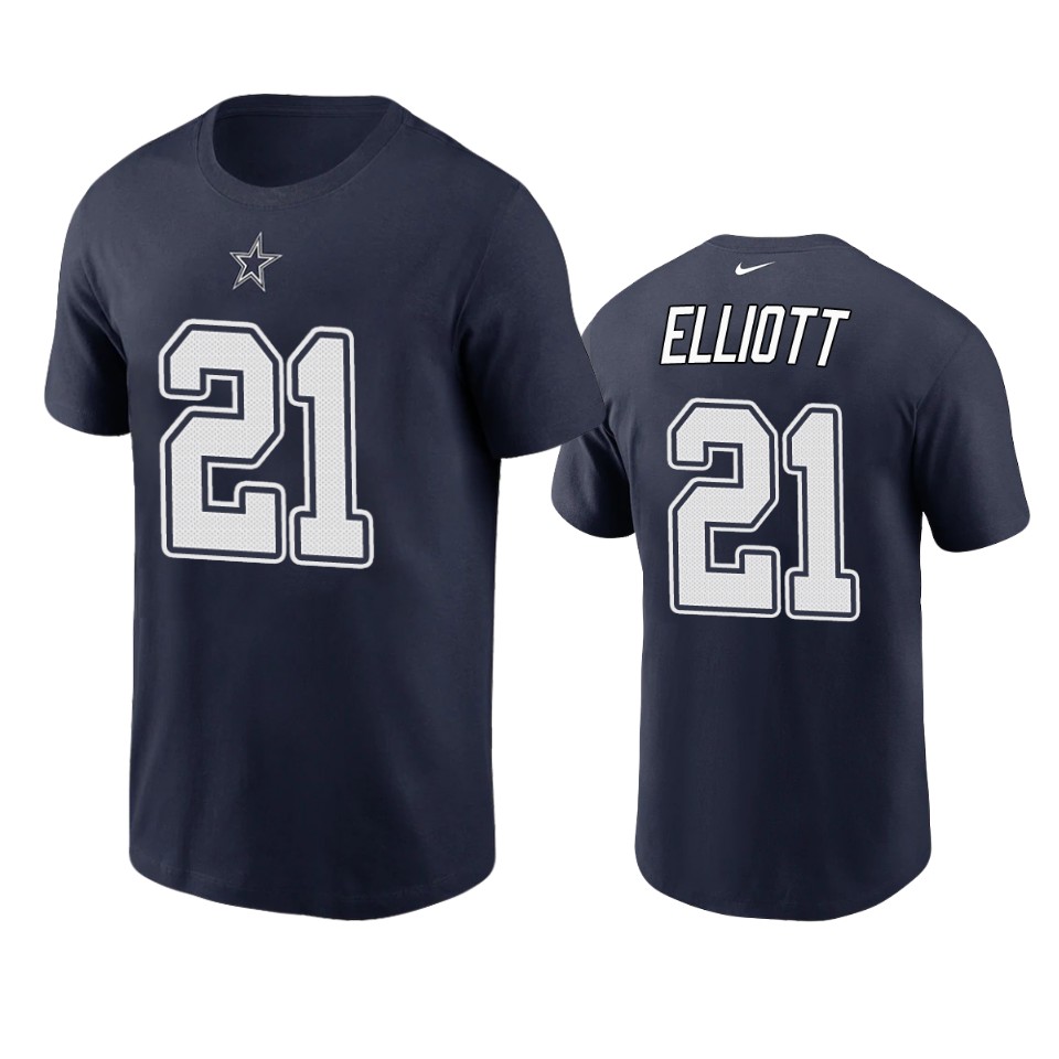 cowboys ezekiel elliott nikenavy t shirt