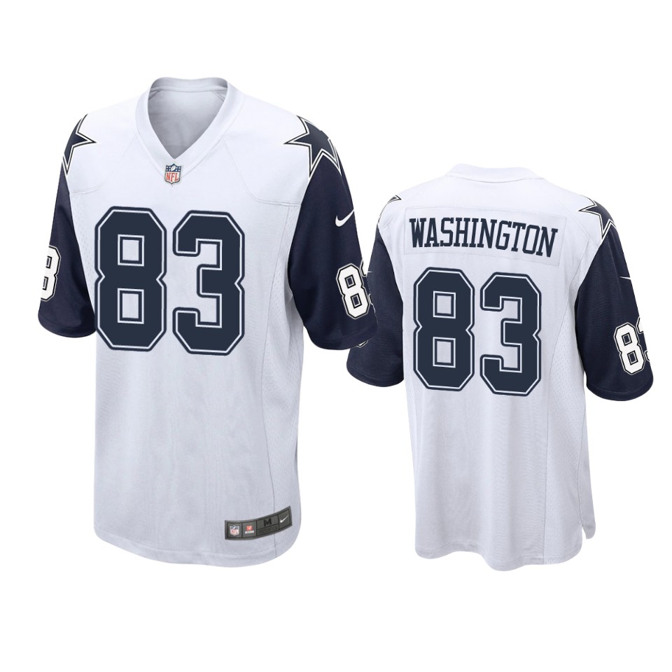 cowboys james washington alternate game white jersey