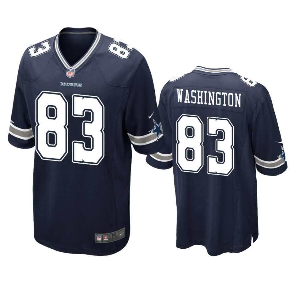 cowboys james washington game navy jersey