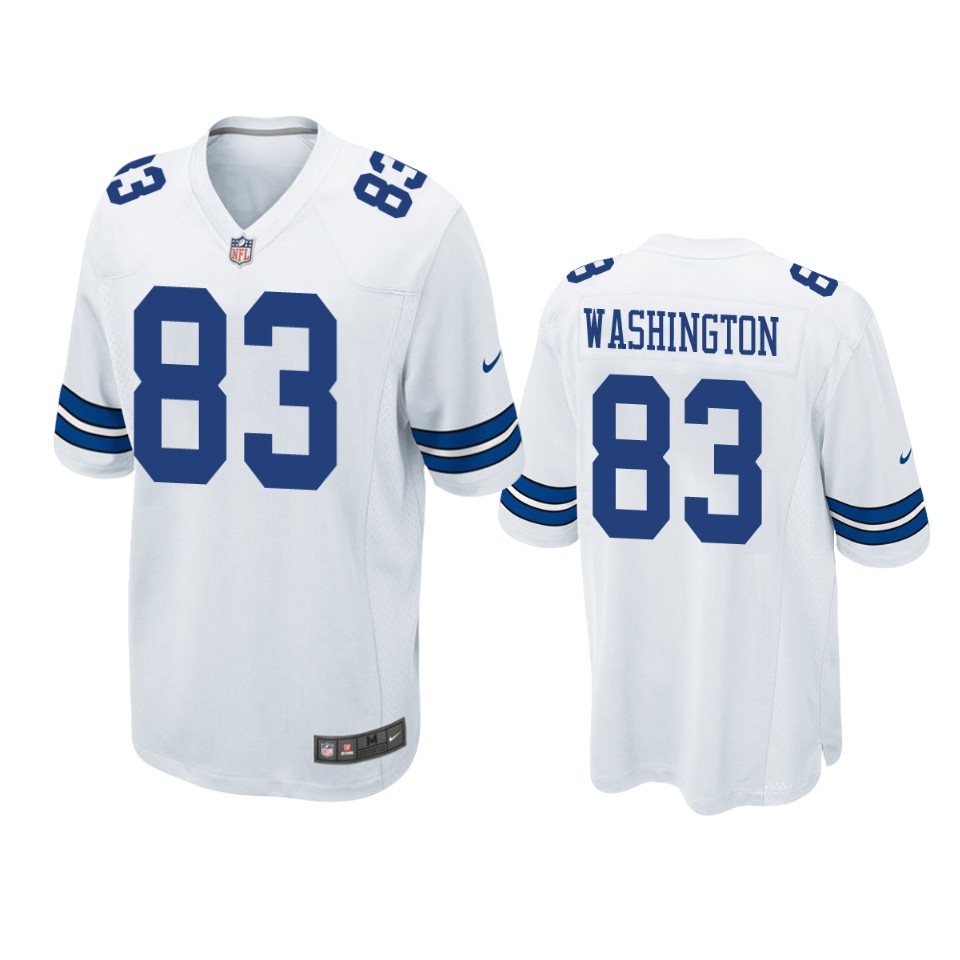 cowboys james washington game white jersey