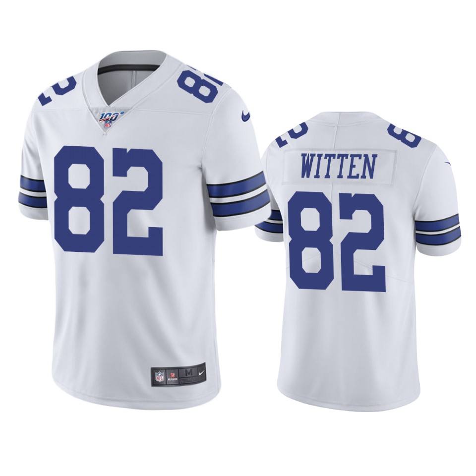 cowboys jason witten white limited 100th season jersey