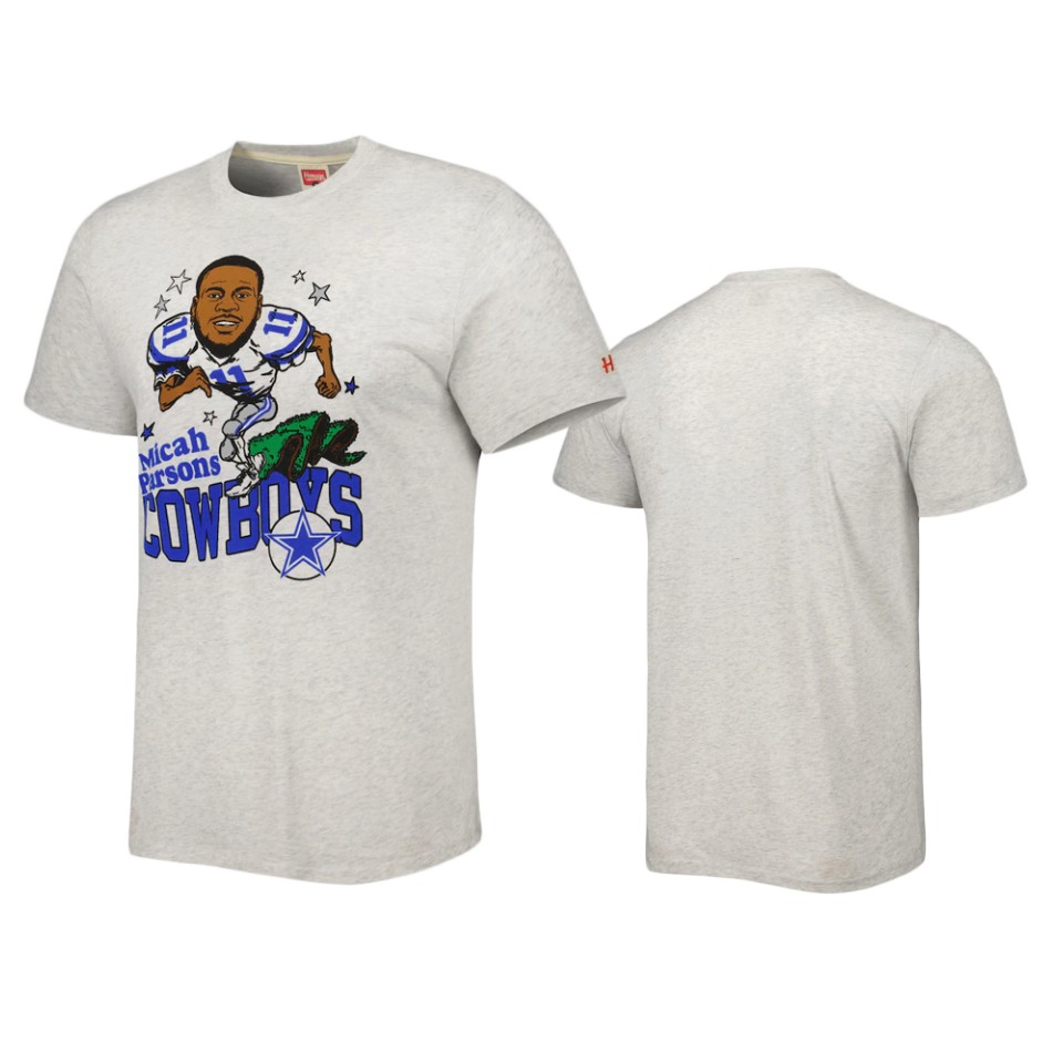 cowboys micah parsons ash caricature player homage t shirt