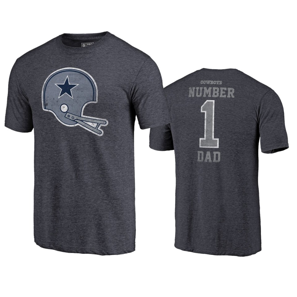 cowboys navy 2019 father's day greatest dad t shirt