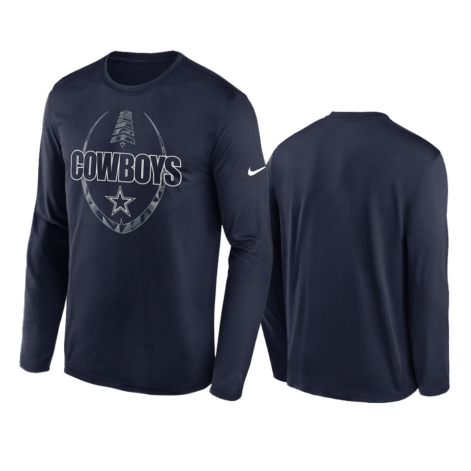 cowboys navy icon legend performance t shirt