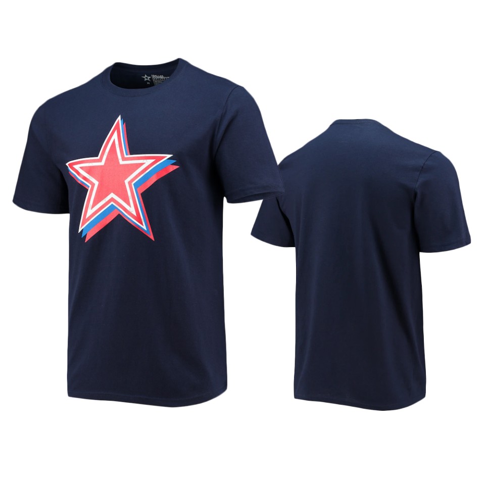 cowboys navy red white and team t shirt