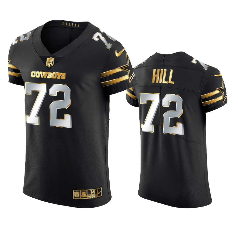 cowboys trysten hill black 2020 21 golden edition elite jersey