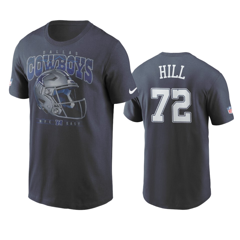 cowboys trysten hill navy helmet t shirt 1
