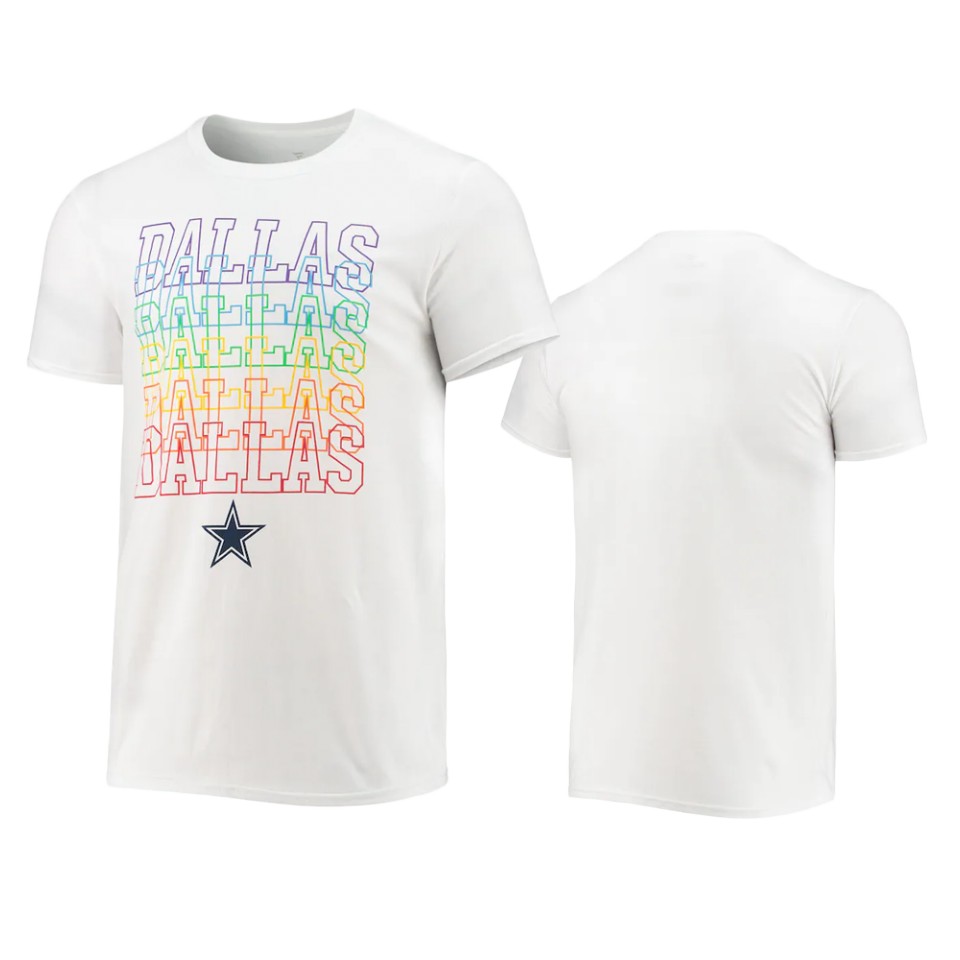 cowboys white city pride t shirt
