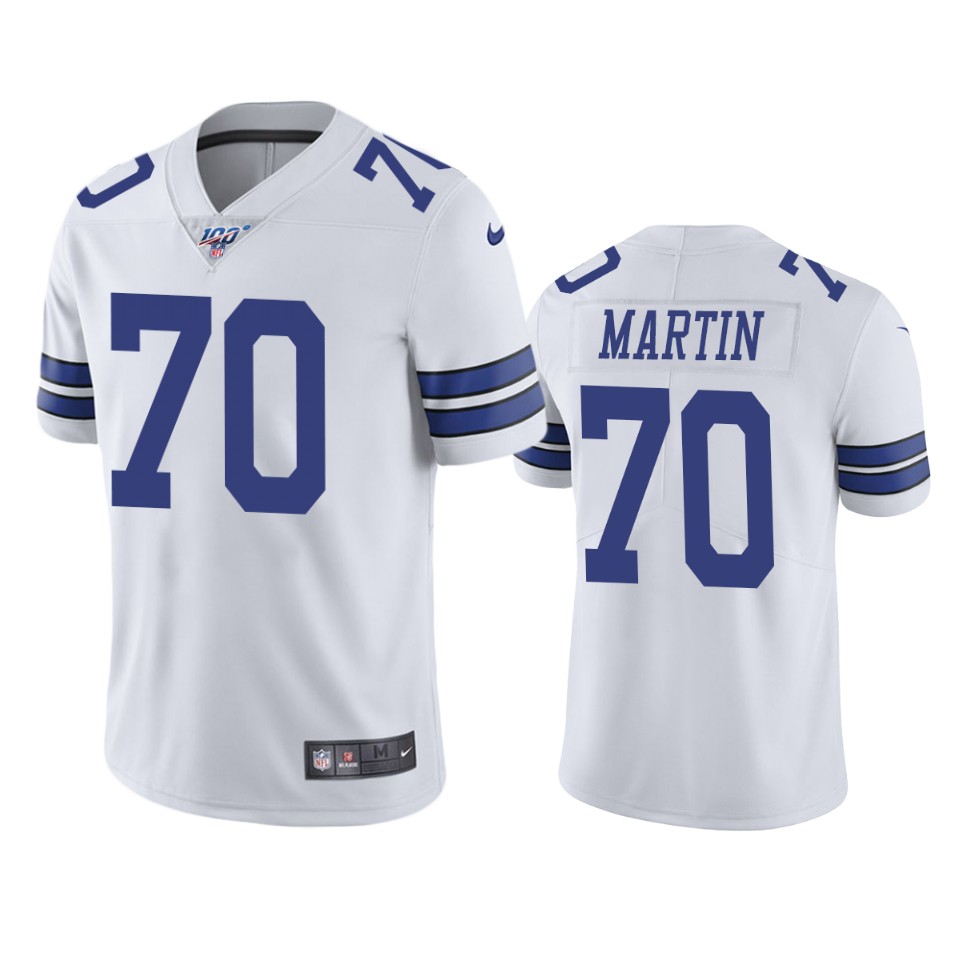 cowboys zack martin white limited 100th season jersey