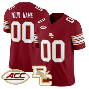 custom Men's Boston College Eagles 2025 Vapor Limited Jersey - All Stitched Maroon