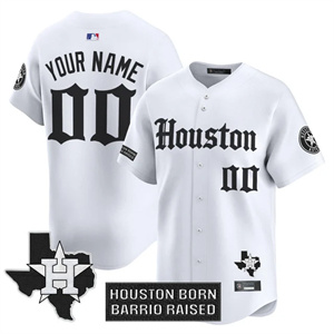 custom Men's Houston Astros 2025 City Connect Texas Patch Vapor Premier Limited Jersey - All Stitched White 1